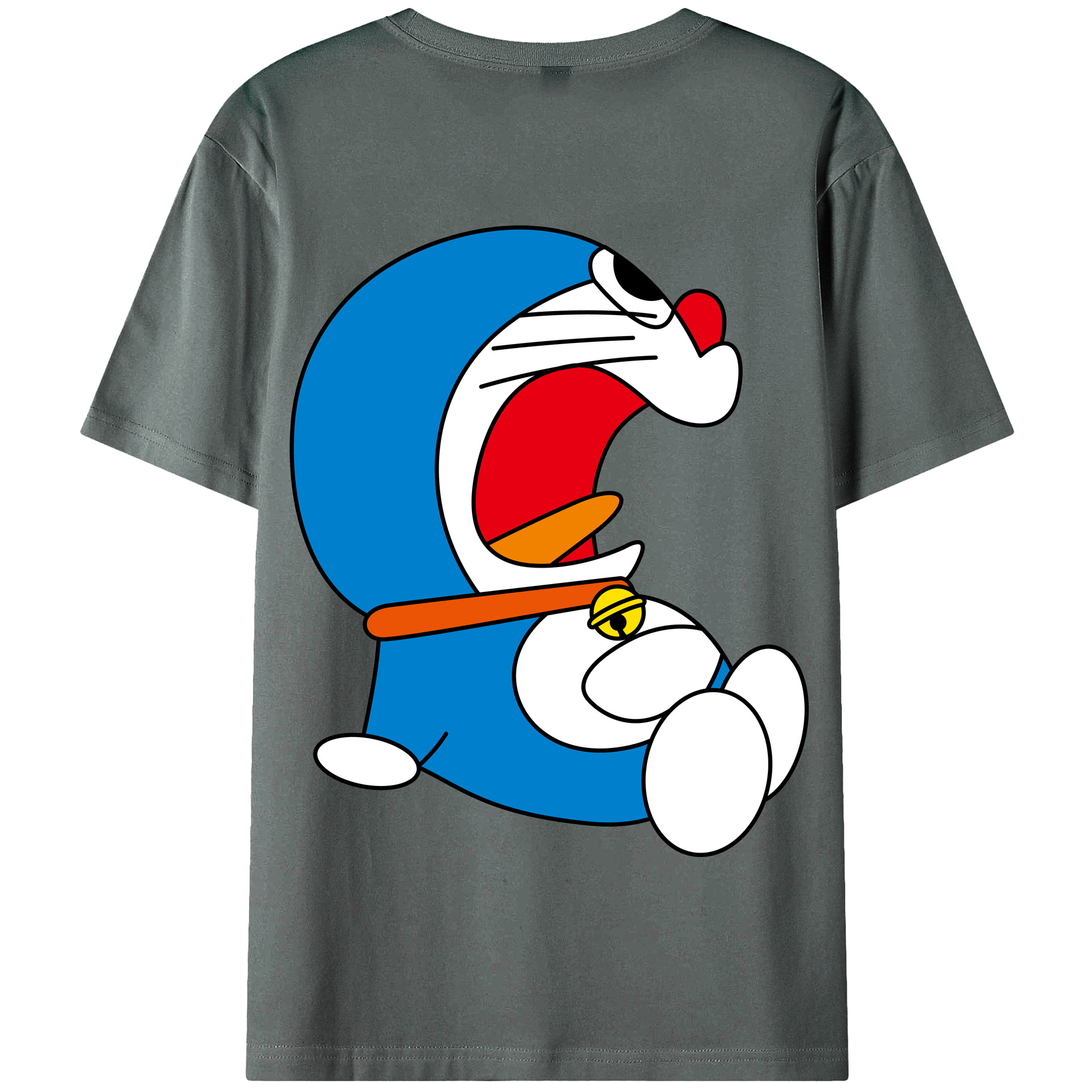 （画像用） ドラえもん Doraemon 綿100％半袖Tシャツ（背面プリント）